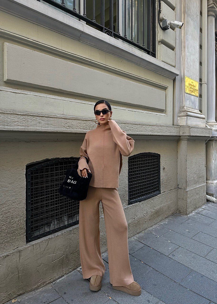 Beige Knit Set