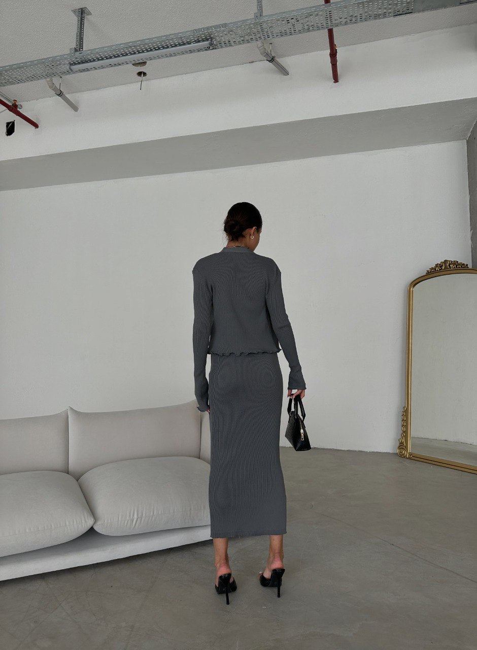 Elegant Ribbed 3-Piece Set