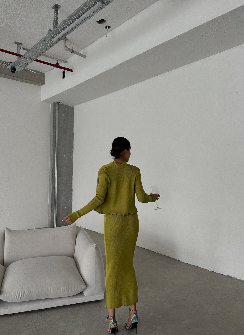 Elegant Ribbed 3-Piece Set