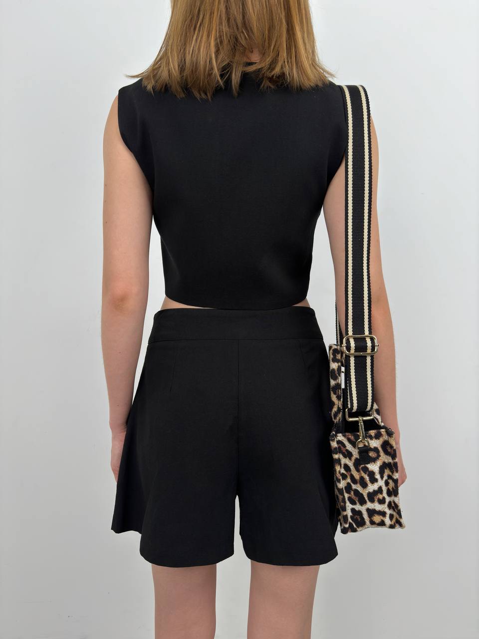 Tailored Black Vest & Shorts