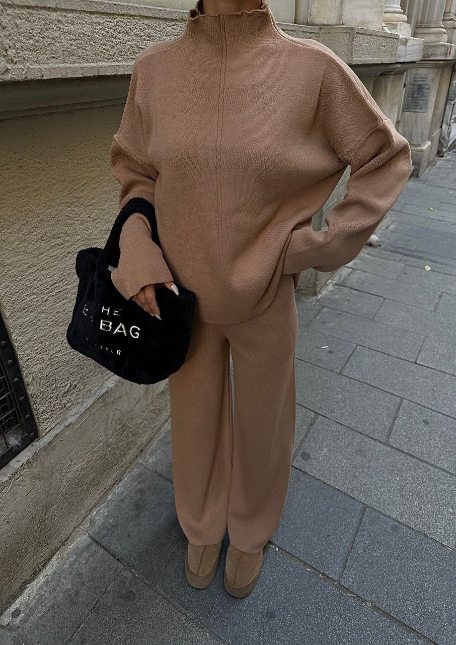 Beige Knit Set