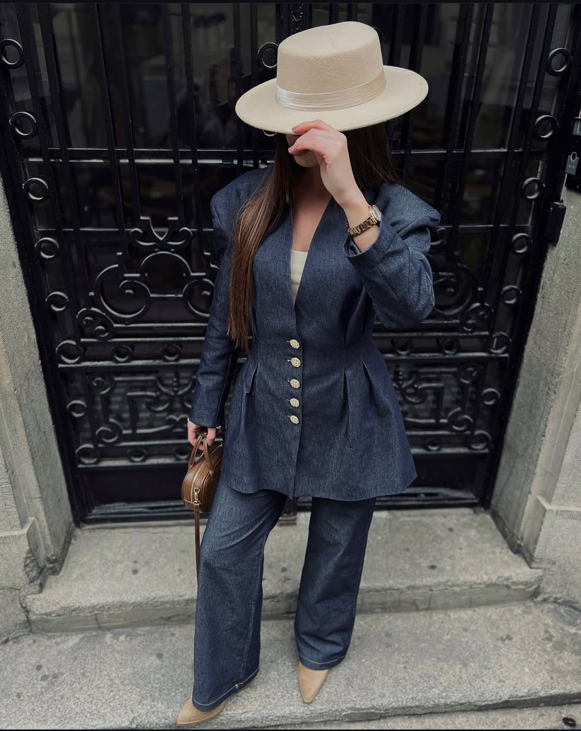 Denim Suit Set