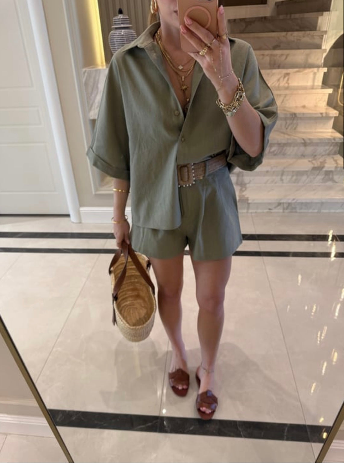 Linen Blend Co-ord Set