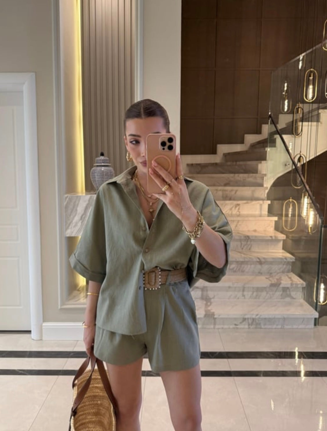 Linen Blend Co-ord Set