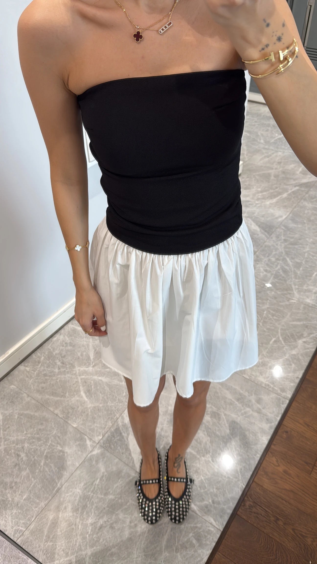 Black&White Mini Dress