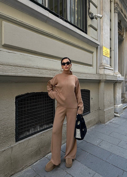 Beige Knit Set