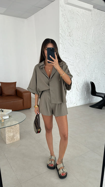 Linen Blend Co-ord Set