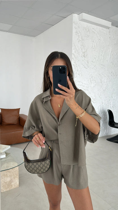 Linen Blend Co-ord Set