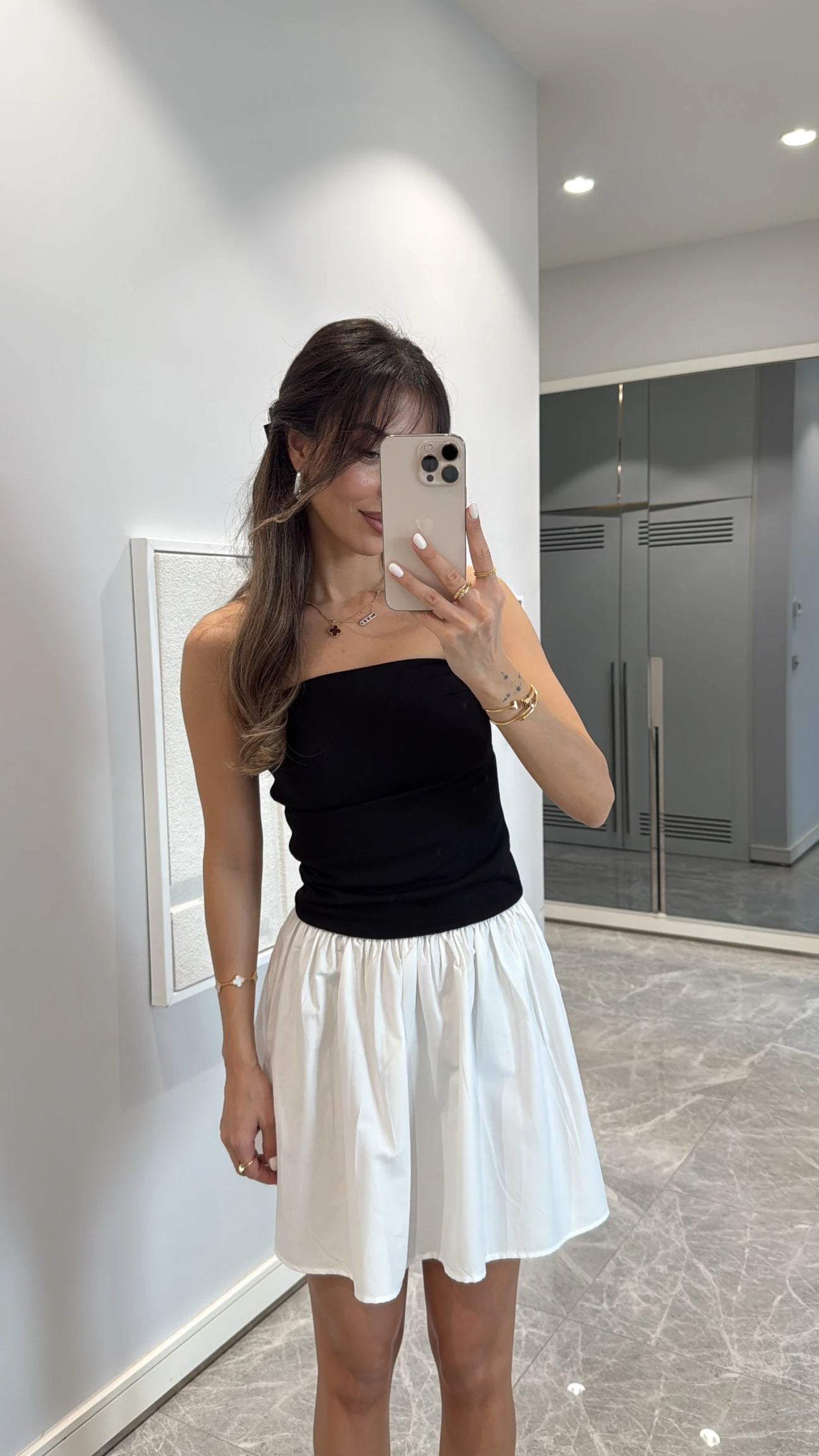 Black&White Mini Dress