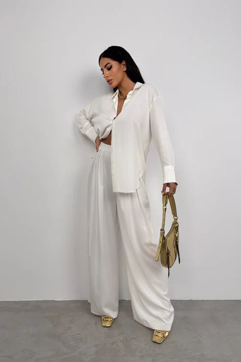 Oversize White Cotton Shirt