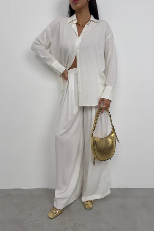 Oversize White Cotton Shirt