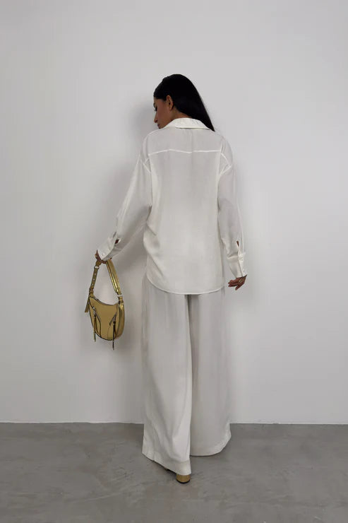 Oversize White Cotton Shirt